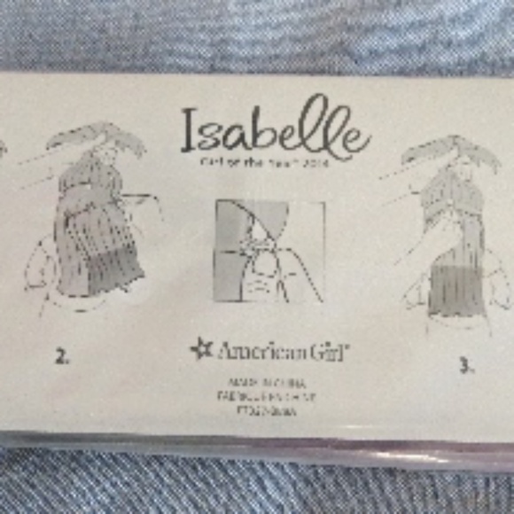 NEW American Girl Doll Isabelle Palmer  Pink Ombré Hair Extension Clip In - Picture 1 of 2